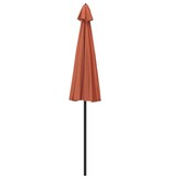 VidaXL Parasol met aluminium paal 270 cm terracottakleurig