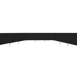 VidaXL Windscherm 9-panelen 1200x160 cm stof zwart