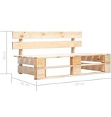 VidaXL Tuinbank pallet hout