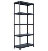 VidaXL Opbergrek 500 kg 90x60x180 cm kunststof zwart