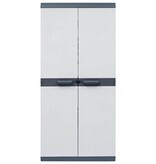 VidaXL Tuinkast Zwart 89 x 54 x 190 cm Kunststof