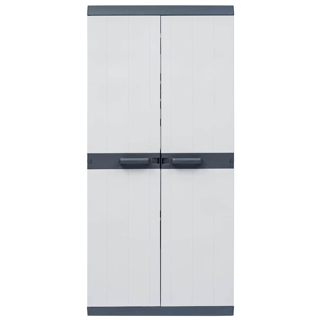 VidaXL Tuinkast Zwart 89 x 54 x 190 cm Kunststof