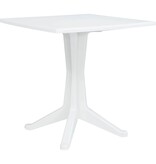 VidaXL Tuinstafel Wit 70 x 70 x 71.7 cm Kunststof