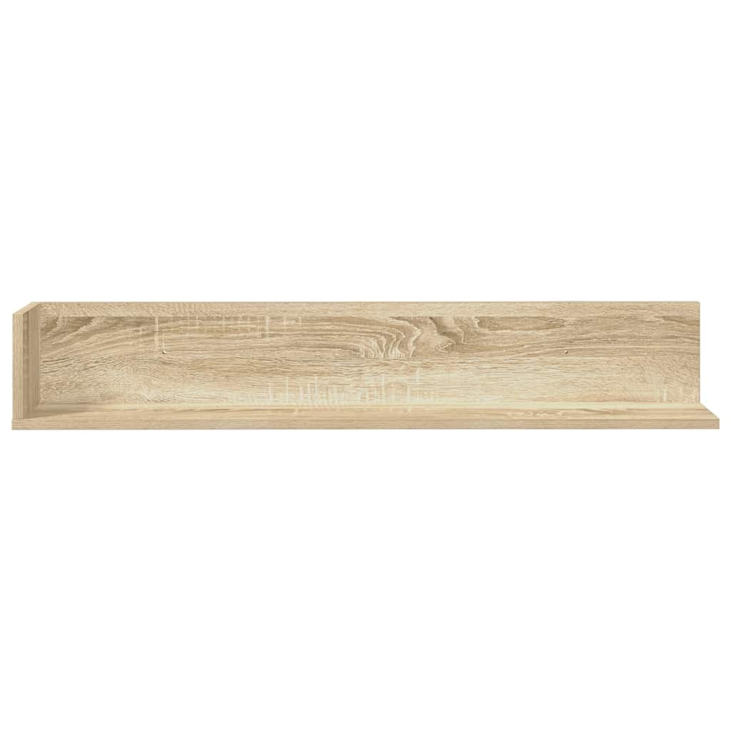 VidaXL Wandschappen 2 st 100x16,5x16,5 cm bewerkt hout sonoma eiken