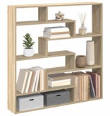VidaXL Wandschap kubus 7 vakken bewerkt hout sonoma eikenkleurig