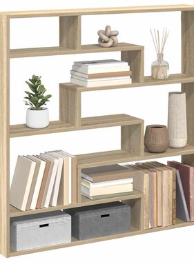 VidaXL Wandschap kubus 7 vakken bewerkt hout sonoma eikenkleurig