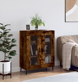 VidaXL Dressoir 69,5x34x90 cm bewerkt hout gerookt eikenkleurig