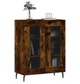 VidaXL Dressoir 69,5x34x90 cm bewerkt hout gerookt eikenkleurig