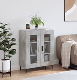 VidaXL Dressoir 69,5x34x90 cm bewerkt hout betongrijs