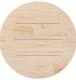 VidaXL Tafelblad Ø80x2,5 cm massief grenenhout