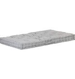 VidaXL Palletvloerkussen 120x80x10 cm katoen grijs