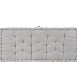 VidaXL Palletvloerkussen 120x80x10 cm katoen grijs
