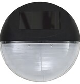 VidaXL LED-wandlampen solar rond zwart 12 st