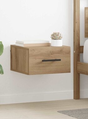 VidaXL Nachtkastje artisanaal eikenkleurig 35 x 35 x 20 cm