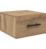 VidaXL Nachtkastje artisanaal eikenkleurig 35 x 35 x 20 cm