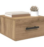 VidaXL Nachtkastje artisanaal eikenkleurig 35 x 35 x 20 cm