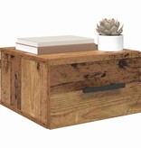 VidaXL Nachtkastje Oud hout 35 x 35 x 20 cm Bewerkt hout