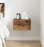 VidaXL Nachtkastje Oud hout 35 x 35 x 20 cm Bewerkt hout