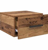 VidaXL Nachtkastje Oud hout 35 x 35 x 20 cm Bewerkt hout