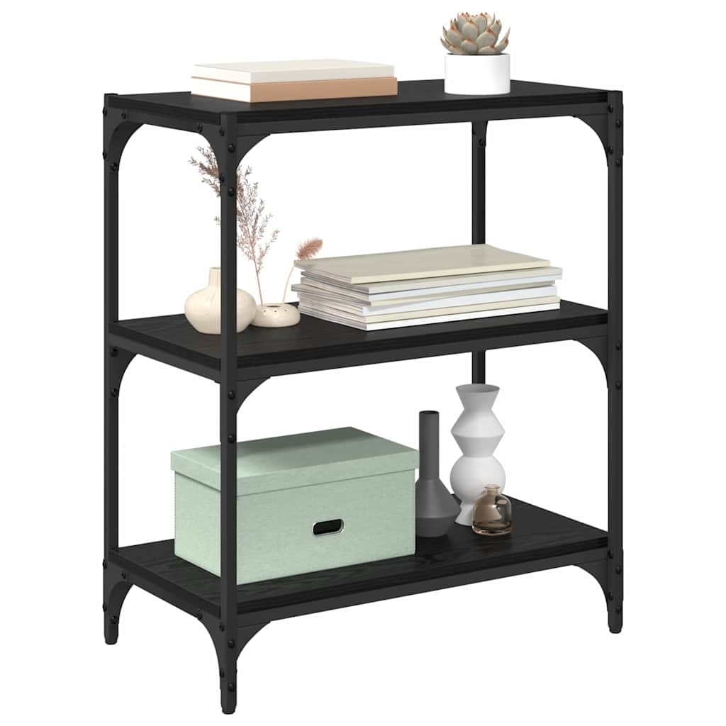 VidaXL Boekenkast Zwart eiken 40 x 33 x 70.5 cm Bewerkt hout