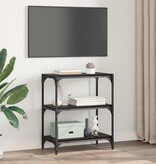 VidaXL Boekenkast Zwart eiken 40 x 33 x 70.5 cm Bewerkt hout