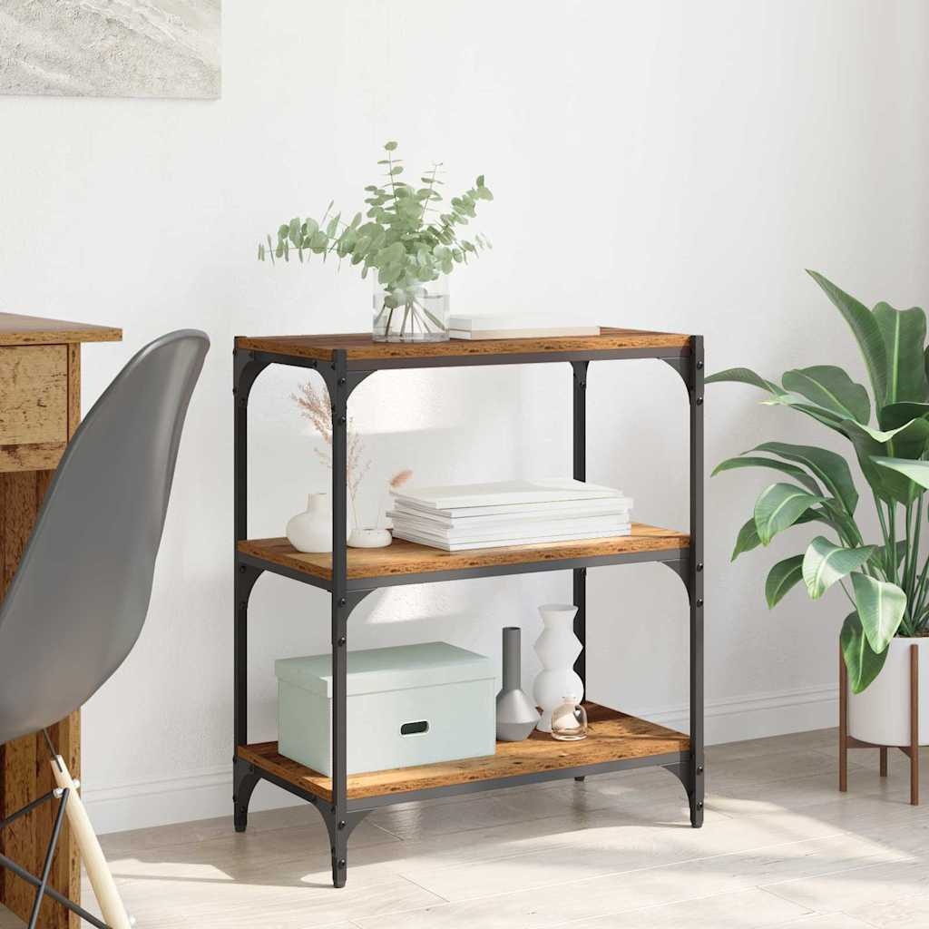 VidaXL Boekenkast Oud hout 40 x 33 x 70.5 cm Bewerkt hout