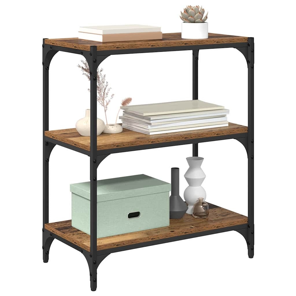 VidaXL Boekenkast Oud hout 40 x 33 x 70.5 cm Bewerkt hout