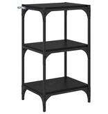 VidaXL Boekenkast Zwart eiken 40 x 33 x 70.5 cm Bewerkt hout