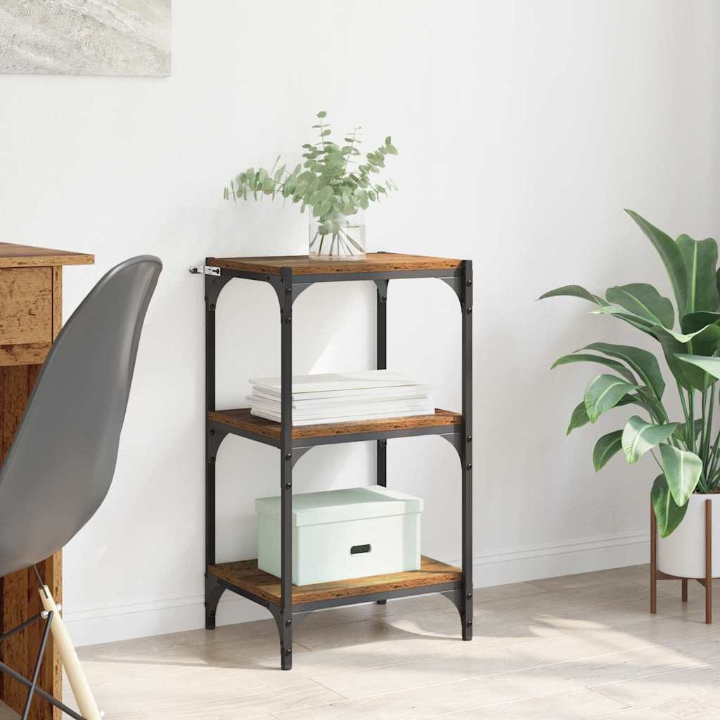 VidaXL Boekenkast Oud hout 40 x 33 x 70.5 cm Bewerkt hout