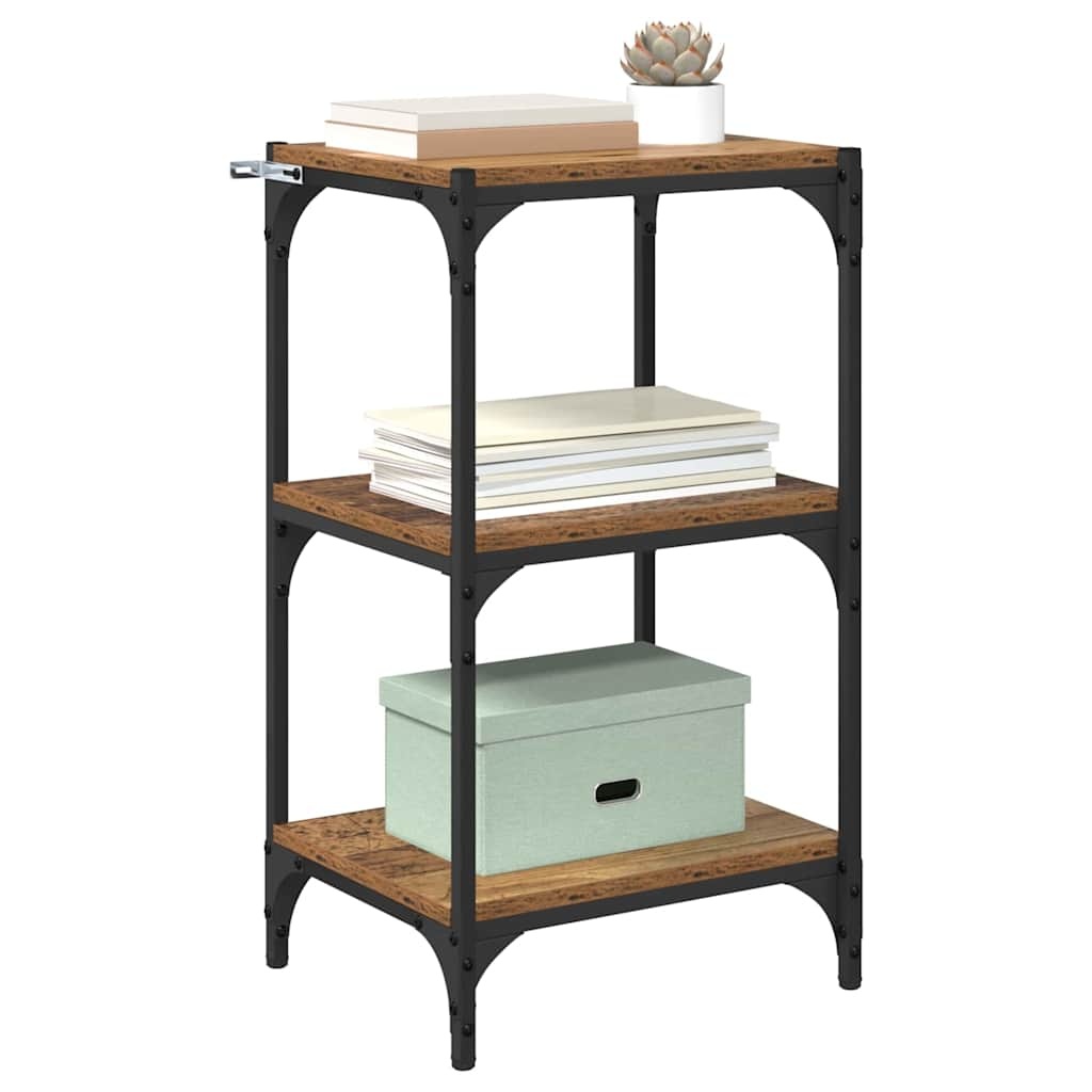 VidaXL Boekenkast Oud hout 40 x 33 x 70.5 cm Bewerkt hout