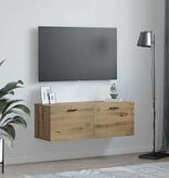 VidaXL Wandkast artisanaal eikenkleurig 100 x 36.5 x 35 cm