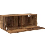 VidaXL Wandkast Oud hout 100 x 36.5 x 35 cm Bewerkt hout