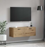 VidaXL Wandkast artisanaal eikenkleurig 100 x 36.5 x 35 cm