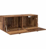 VidaXL Wandkast Oud hout 100 x 36.5 x 35 cm Bewerkt hout
