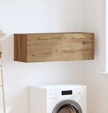 VidaXL Wandkast artisanaal eikenkleurig 100 x 36.5 x 35 cm