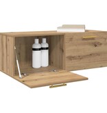 VidaXL Wandkast artisanaal eikenkleurig 100 x 36.5 x 35 cm