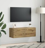 VidaXL Wandkast artisanaal eikenkleurig 100 x 36.5 x 35 cm