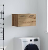 VidaXL Wandkast artisanaal eikenkleurig 60 x 36.5 x 35 cm Bewerkt hout