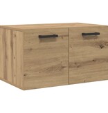 VidaXL Wandkast artisanaal eikenkleurig 60 x 36.5 x 35 cm Bewerkt hout