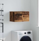 VidaXL Wandkast Wandgemonteerd Oud hout 60 x 36.5 x 35 cm Bewerkt hout