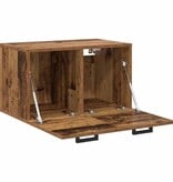 VidaXL Wandkast Wandgemonteerd Oud hout 60 x 36.5 x 35 cm Bewerkt hout