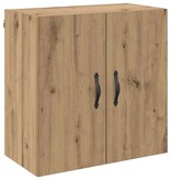 VidaXL Wandkast artisanaal eikenkleurig 60 x 31 x 60 cm Bewerkt hout