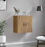 VidaXL Wandkast artisanaal eikenkleurig 60 x 31 x 60 cm Bewerkt hout