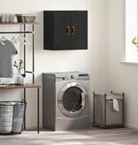 VidaXL Wandkast Zwart eiken 60 x 31 x 60 cm Bewerkt hout