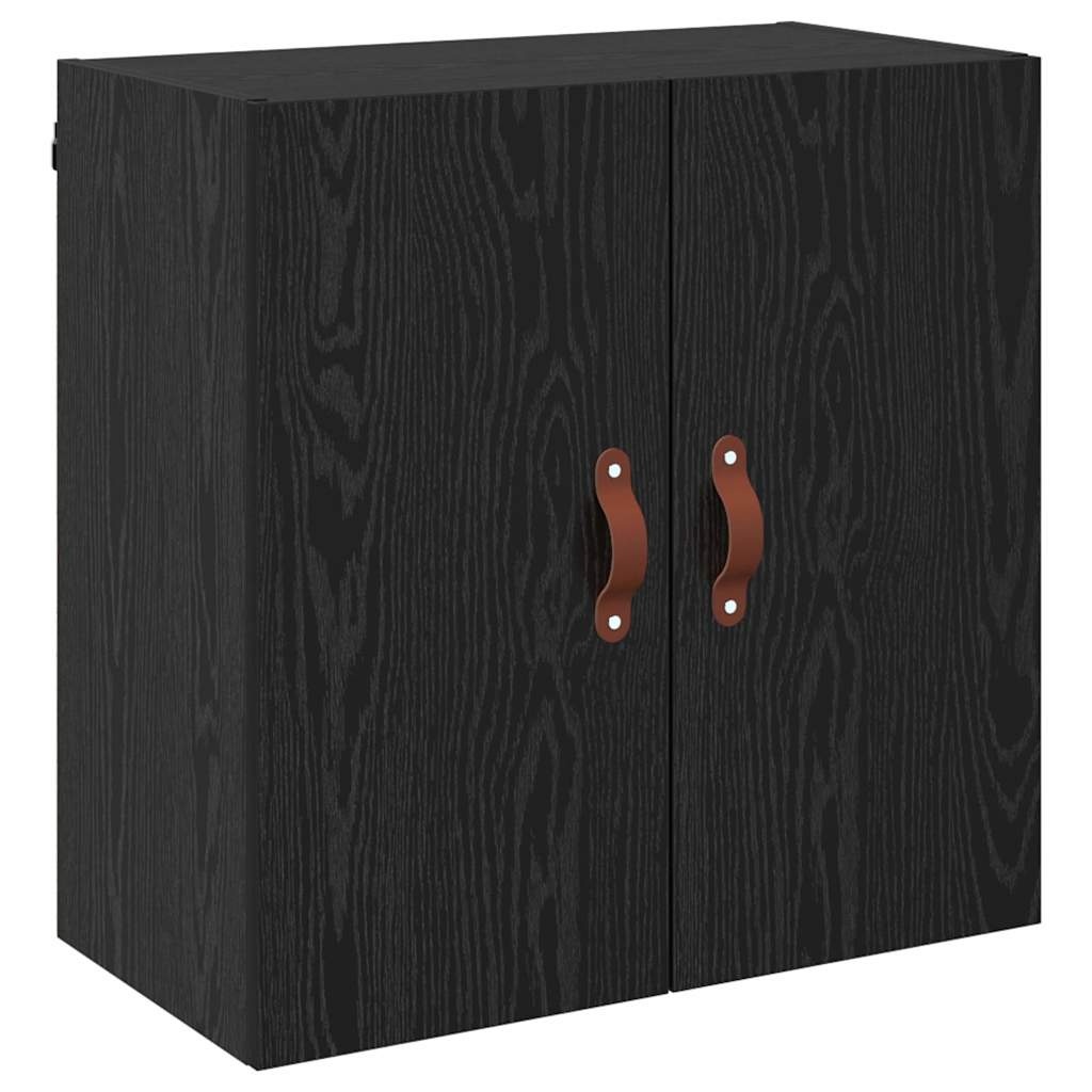 VidaXL Wandkast Zwart eiken 60 x 31 x 60 cm Bewerkt hout
