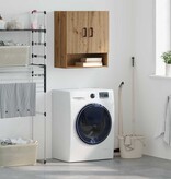 VidaXL Wandkast artisanaal eikenkleurig 60 x 31 x 70 cm Bewerkt hout