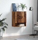 VidaXL Wandkast Wandgemonteerd Oud hout 60 x 31 x 70 cm Bewerkt hout