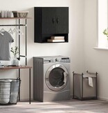 VidaXL Wandkast Zwart eiken 60 x 31 x 70 cm Bewerkt hout