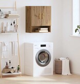 VidaXL Wandkast artisanaal eikenkleurig 60 x 31 x 70 cm Bewerkt hout