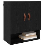 VidaXL Wandkast Zwart eiken 60 x 31 x 70 cm Bewerkt hout